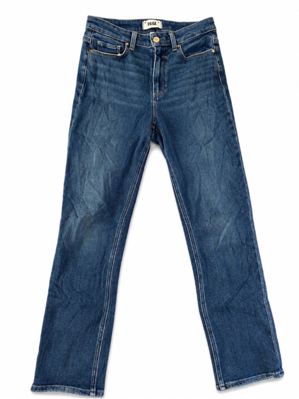 Paige Women’s Cindy Classic Straight Jeans - Blue